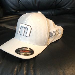 Travis Matthew FLEXFIT hat. Bend Golf & County Club logo on the side